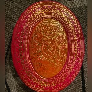 Italian Leather Oval Box